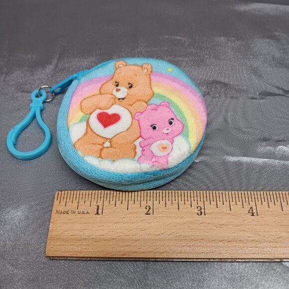 Care Bears Coin Purse Keychain Clip Tenderheart Pink Cub 5 Inch Fandom Classic - Picture 4 of 5
